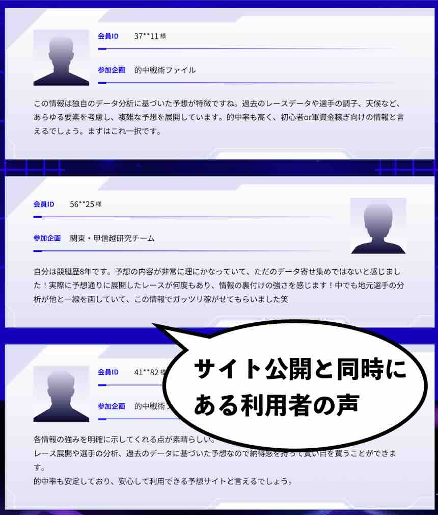 ボートラボの利用者の声に見える矛盾